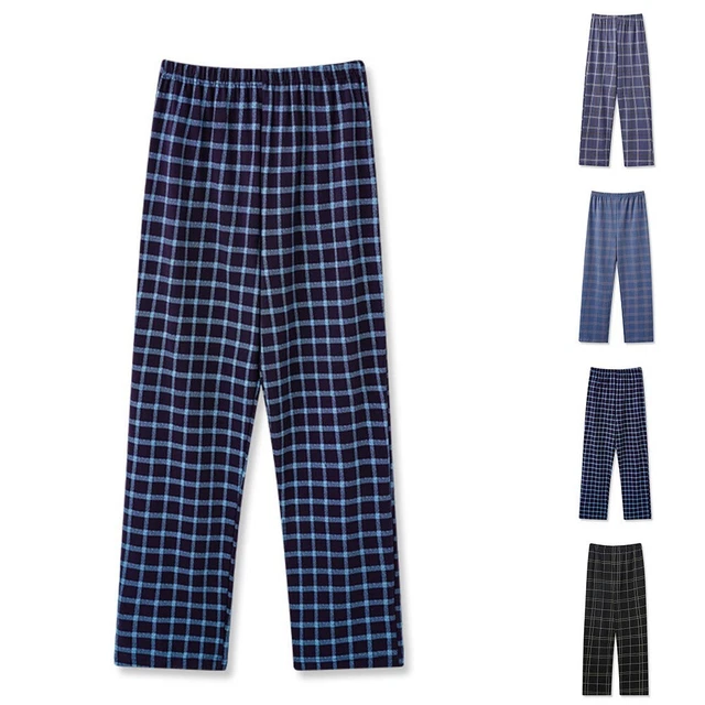 Pantaloni lounge uomo a quadretti sonno fitness pigiama pantaloni da jogger