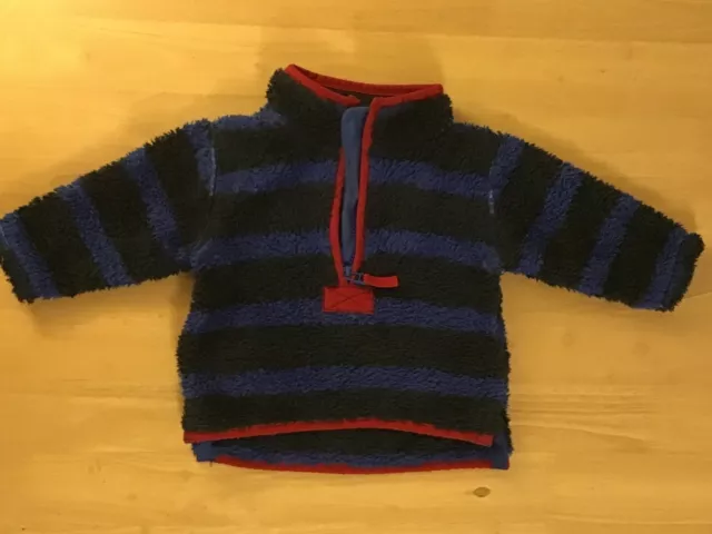 NEXT Soft fleece, Half-zip Jumper, 6-9 Months. Slightly used, V Good Cond.