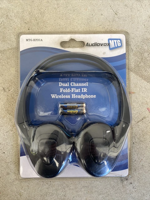 Audiovox MTG-HP2CA Dual Channel Fold-Flat  IR Wireless Headphones