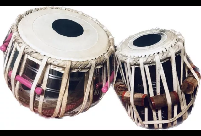 High Quality Musical Instrument Bayan Brass Dayan Wood Tabla Set With Bag