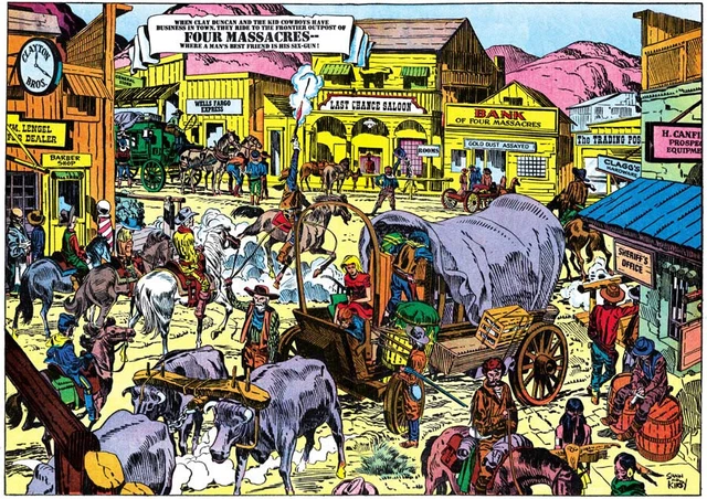 WILD WEST WESTERNS lot of 9 vintage comic books from the 1990s & earlier + FREE