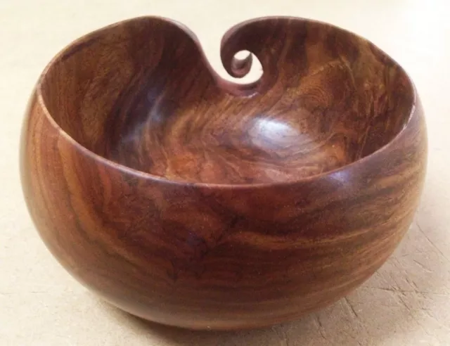 Yarn Bowl Hand Made Wooden Crochet handmade With Sheesham Wood For Knitting