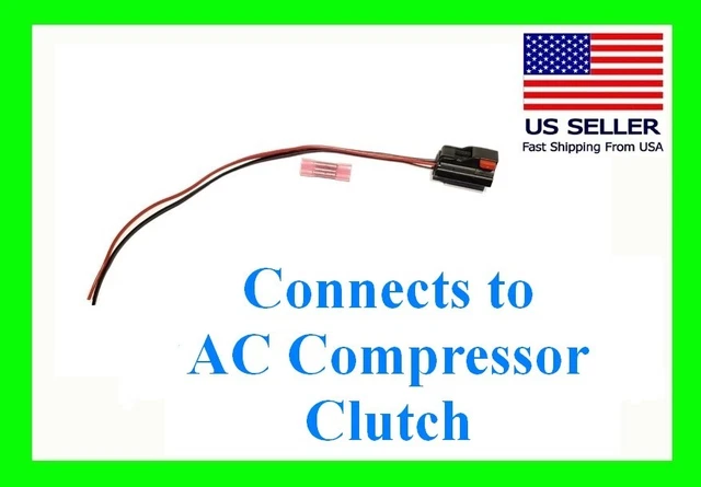 AC COMPRESSOR CLUTCH Connector Pigtail Plug Harness Wiring fit Dodge ...