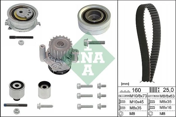 Pompa acqua + kit cinghia distribuzione Seat Ibiza IV Sportcoupe 1.2