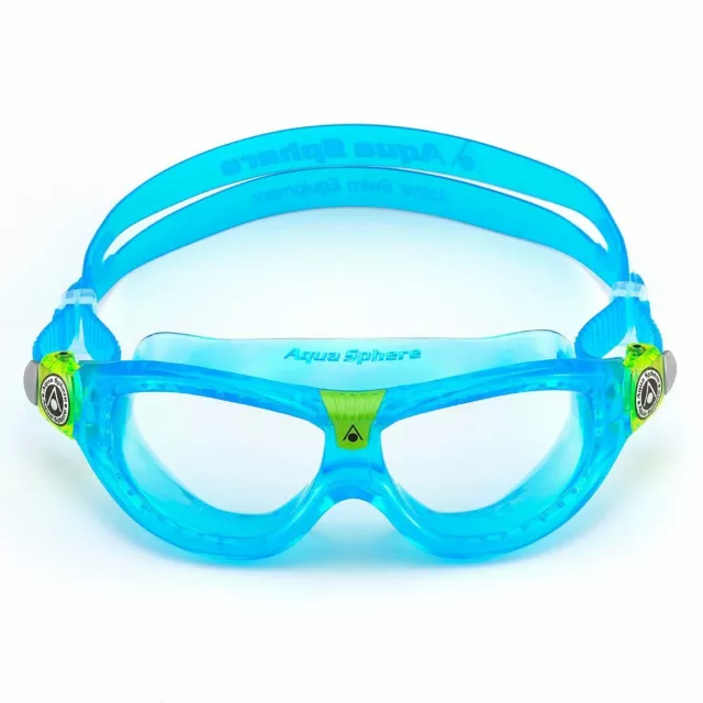 Learn to Swim Goggles BLUE AquaSphere SEAL KID 2 Clear Lens Training Mask 175300