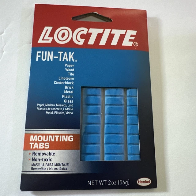 LOCTITE FUNTAK MOUNTING Tabs Sticky Gum Mounts Square Mount Tabs