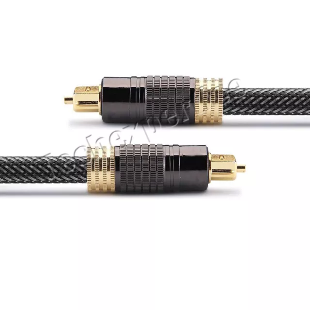 Premium Toslink Optical Fiber Cable S/PDIF 5.1 7.2 Digital Audio 0.5m ~ 30m