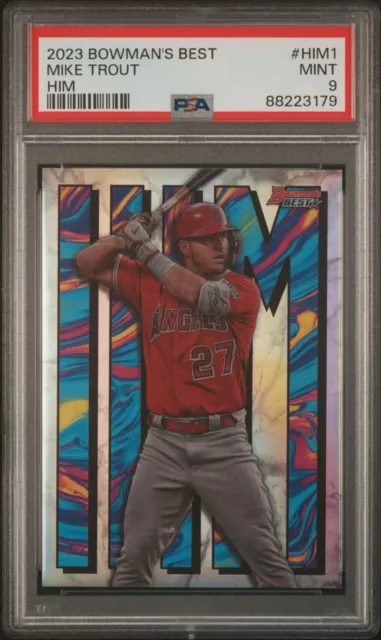 2023 Bowman Best Mike Trout HIM PSA 9 - Los Angeles Angels