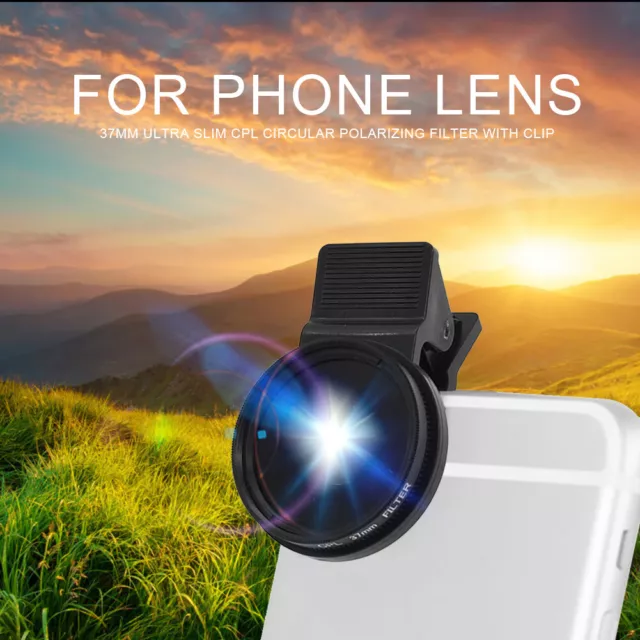 37mm CPL Filter with Clip for Phone Lens Ultra Slim Circular Accessories 3