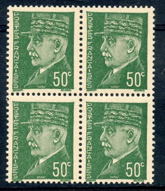 Stamp / Timbre France Neuf N° 508  ** Bloc De 4 //// Celebrite Petain