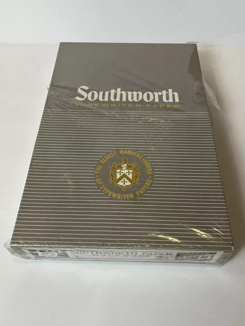 Southworth White 25% Cotton 16 Lb Typewriter Paper 412D 8.5 x 13 Sealed 500 Ct