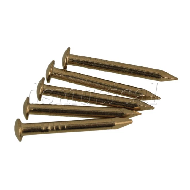 100pcs 15mm Archaize Furniture Brass Miniature Nail with Round Head Brass 8