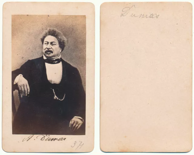 Carte de visite - CDV - Alexandre Dumas - Original-Photographie um 1860