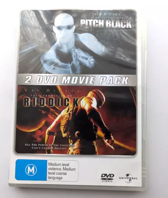 Pitch Black / The Chronicles of Riddick / Dark Fury (DVD, 2000) VGC R4 FREE POST