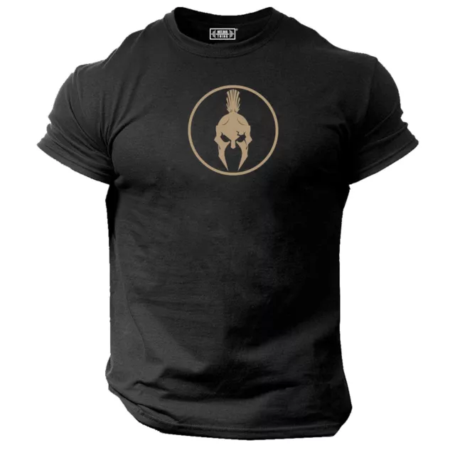 Spartan T Shirt Gym Clothing Bodybuilding Training Workout Exercise Fitness Top