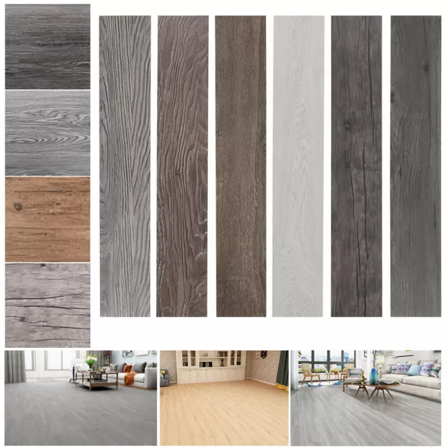 5.02m² Flooring Planks Self Adhesive Floor Plank Waterproof PVC Tile 36piece/Box