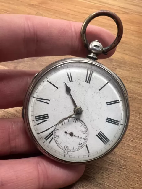 Antique Hallmarked Silver Fusee Pocket Watch