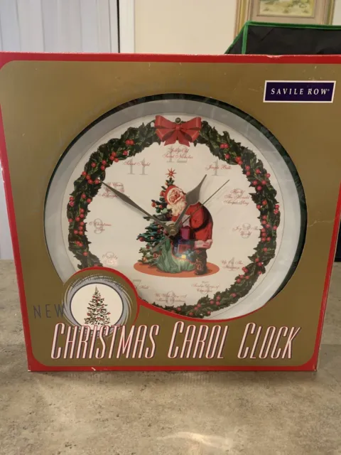 Savile Christmas Carol Clock 1999 Plays 12 Different Carols
