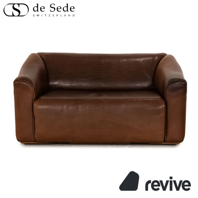Sede DS 47 Leather Two Seater Braun Sofa Couch Manual Function