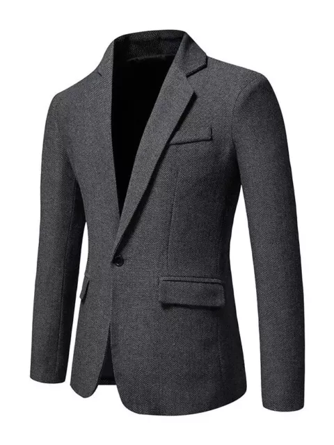 Giacca smoking uomo elegante nero slim fit bottoni moda uomo GU054