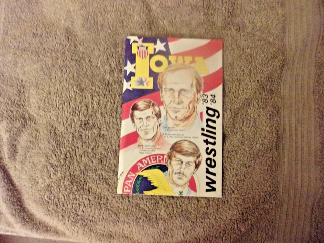 1983-84 IOWA WRESTLING MEDIA GUIDE Yearbook DAN GABLE 1984 NCAA CHAMPION Program 1983-84 IOWA WRESTLING MEDIA GUIDE Yearbook DAN GABLE 1984 NCAA CHAMPION Program