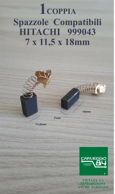 Spazzole Carbonio Ricambio 2pz 18mm X 13mm X 7mm Ideale Per Motori - Foto 8