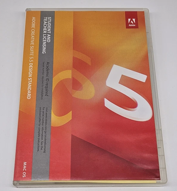 Adobe Creative Suite CS 5.5 Design Standard Mac OS Student and Teacher