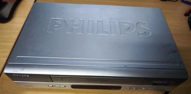 Magnétoscope Philips VR550/39 Argenté, Turbo Drive, Vintage Et Fonctionnel
