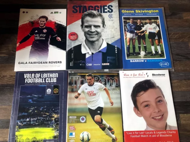 Six Glasgow Rangers & Rangers B team programmes all MINT Condition See listing