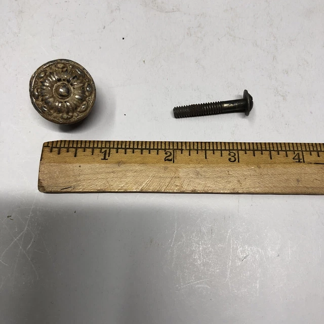 Vintage Ornate Metal Drawer Pull Cabinet Knob