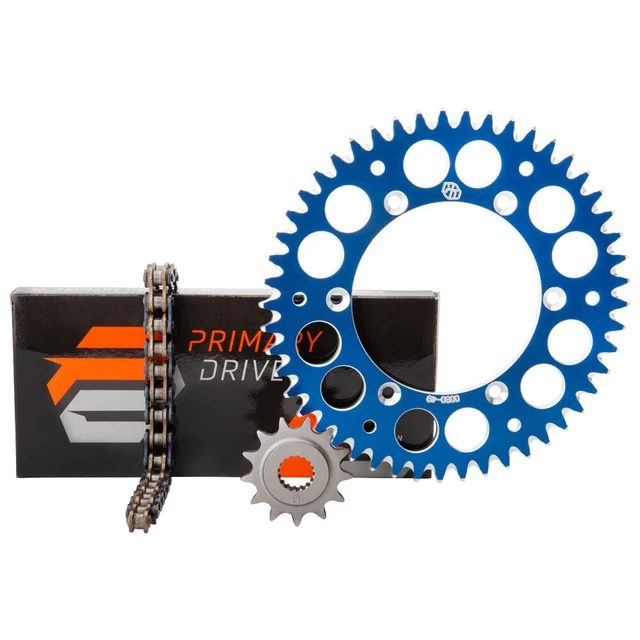 Primary Drive Alloy Sprocket O-Ring Chain Kit Blue Fits YAMAHA YZ250 YZ250F