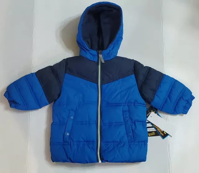 IXtreme Toddler Baby 12 Months Puffer Coat Winter Jacket With Hood Royal Blue