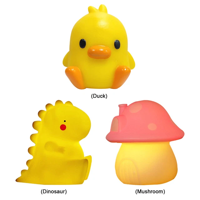 DUCK/DINOSAUR/MUSHROOM BEDSIDE NIGHT Light Useful for Adults Kids Baby