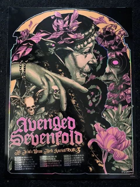 Avenged Sevenfold North American Tour 2024 Poster 4 Size