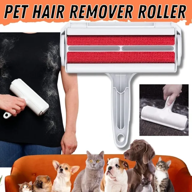 Pet Hair Remover Reusable Cat Dog Hair Removal Roller for Furniture Couch Carpet