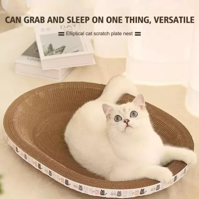 Tazón rascador de gatos con forma de tazón creativo cartón gatos rascadores camas salón Reino Unido