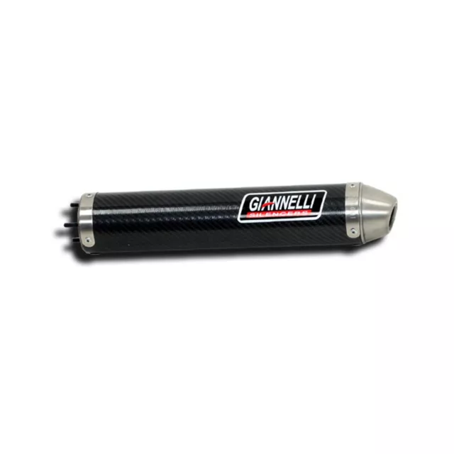 Silenziatore Carbonio Stradale 2T Giannelli Per Aprilia Rs 125 1994 > 2014