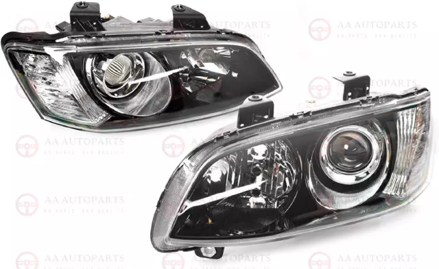 Projector Black Headlights Pair For Holden Commodore VE Series 2 SS SSV Calais