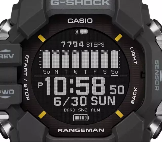CASIO G-SHOCK MASTER OF G Rangeman GPR-H1000-1JR Black Men's Watch New ...