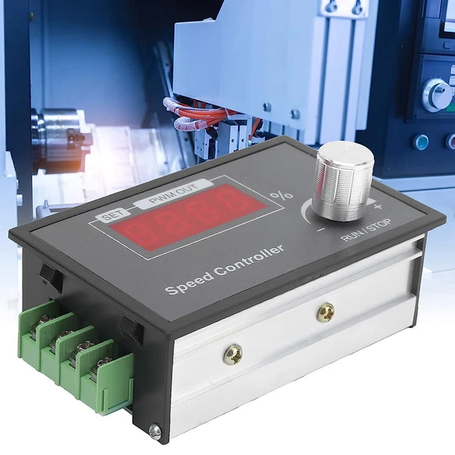 DIGITAL DC6-60V 30A PWM Motor Speed Controller Encoder Knob Frequency ...