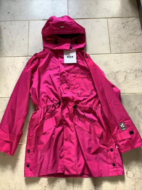 brand new pink Giubbino ladies Large Size 50 Waterproof jacket rrp £140 Anorak