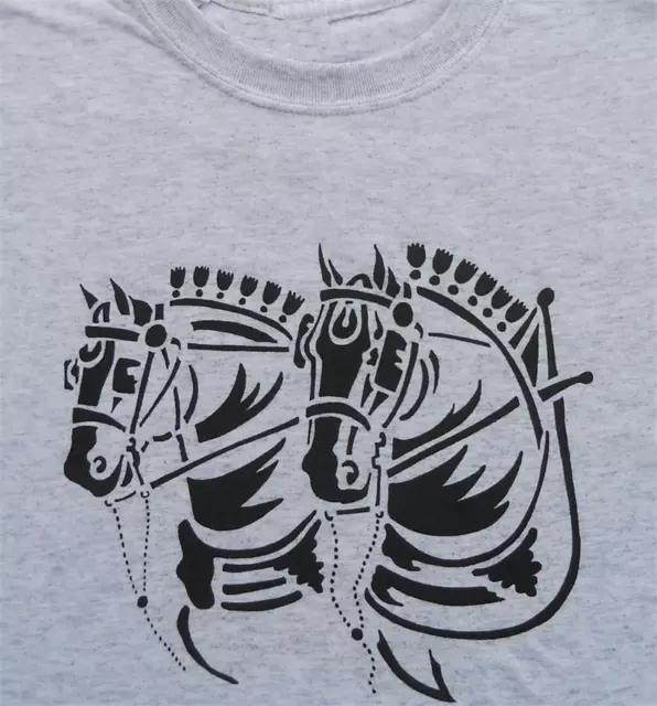 Draft Horse  Art Tee shirt  Belgian Percheron Shire