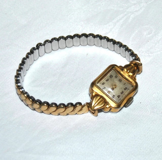 Montre Bracelet Femme Vintage Plaqué Or Années 50-60 - Mécanique - Marque Kestenmade USA