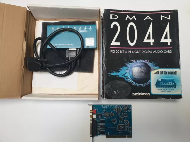 Midiman Dman 2044 PCI 20 Bit 4 in 4 Ausgänge digitale Audiokarte
