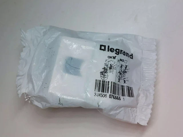 Prise Double RJ45 CAT6 UTP Legrand Mosaic DLPC 65 - à Encastrer, Pour Réseau, Neuve
