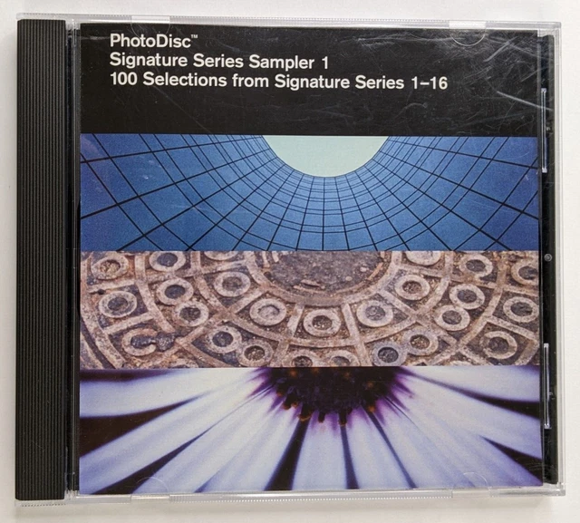PhotoDisc Signature Series Sampler 1 CD 100 fotos de stock libres de regalías