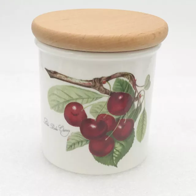Vintage Pomona Port Merion Lidded Pot / Spice  'Late Duke Cherry'  Height 7.5 Cm