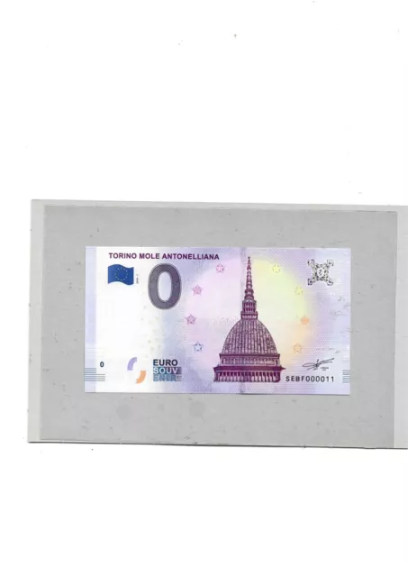 0 € Zero Euro Souvenir Banconota Fds Italia 2022  - Torino, La Mole Antonelliana