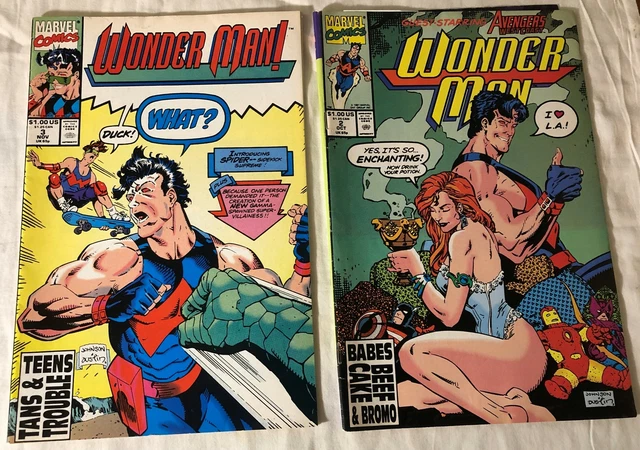 Marvel Comics Wonder Man Comic Books Vol-1 #2 & #3 Oct Nov 1991 Lot of 2