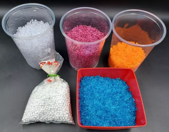 Lot Of Plastic Acrylic 11 Mm Tri-Beads For Jewelry And Crafts 3 Lbs.